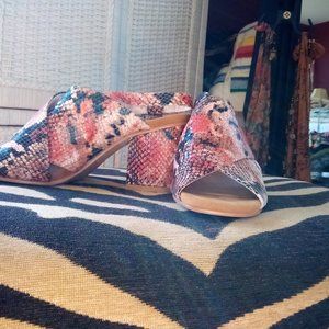 Anthropologie Silent D Chunky Heels